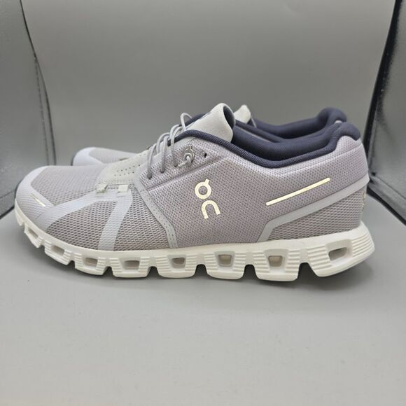 ON Running Cloud 5 Glacier White Sneakers Running Shoes Size [9.5] - Picture 2 of 10